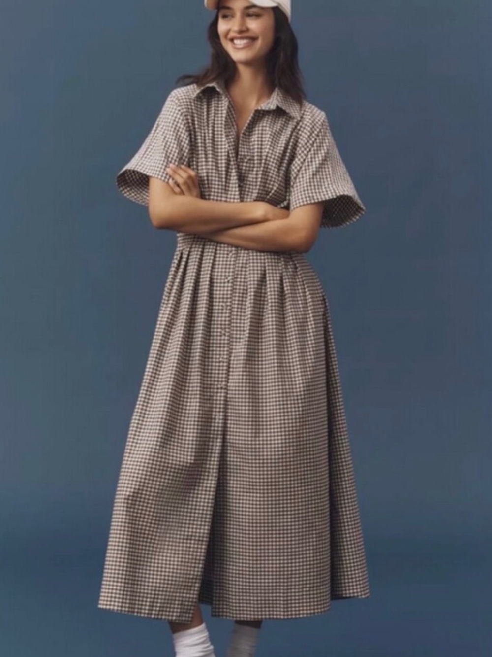 Anthropologie The Tobie Studded Shirt Dress by Exquise-M
